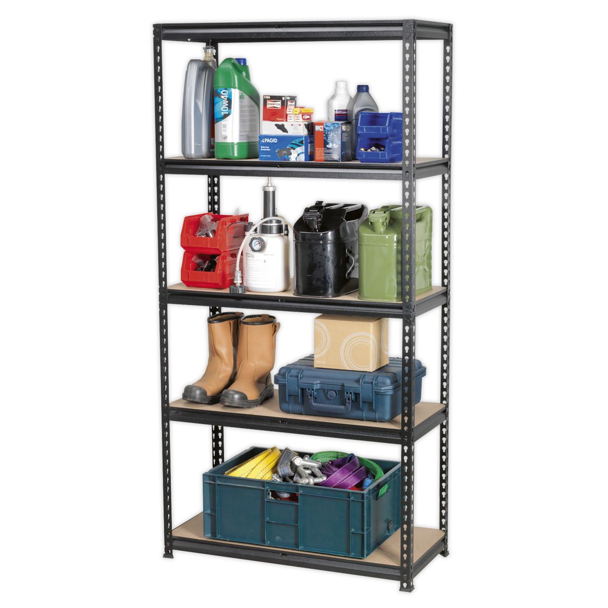 Sealey 5-Level Racking Unit 200kg Capacity Per Level - Image 3