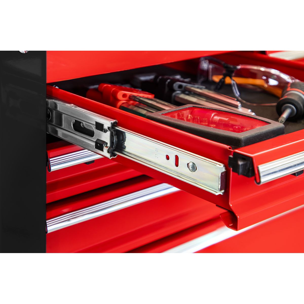 Sealey Superline PRO Heavy-Duty Mobile Tool & Parts Trolley with 5 Drawers & Lockable Top - Image 9