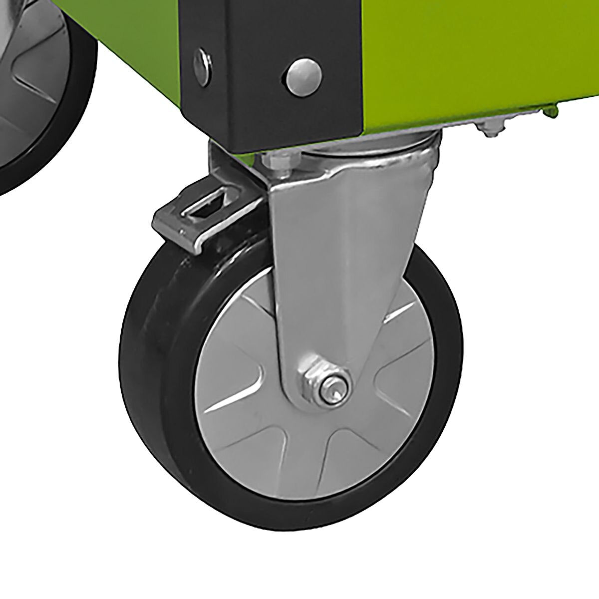 Sealey Superline PRO Mobile Tool & Parts Trolley with 5 Drawers and Lockable Top - Hi-Vis Green - Image 8