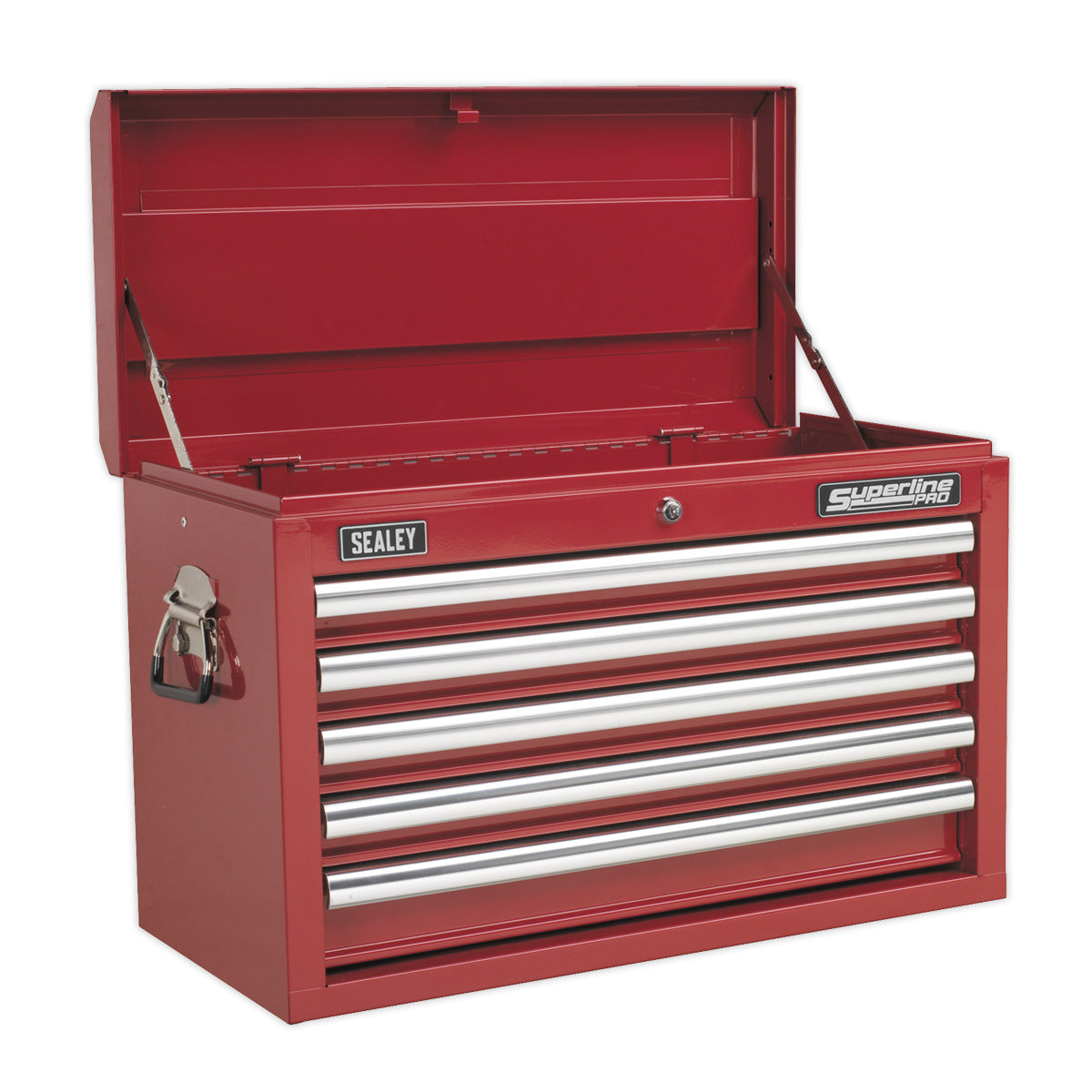 Superline PRO Topchest & Rollcab Combination 10 Drawer with 148pc Tool Kit - Red APCOMBOBBTK55