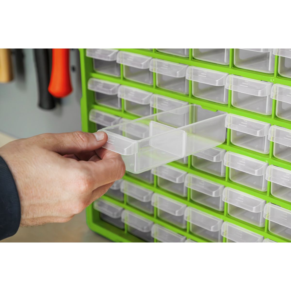 Sealey Cabinet Box 60 Drawer - Green/Black - Image 8