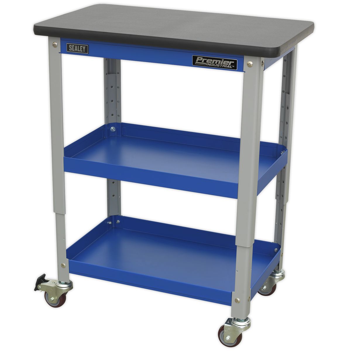 Sealey Premier Industrial 3-Level Workshop Trolley - Image 2