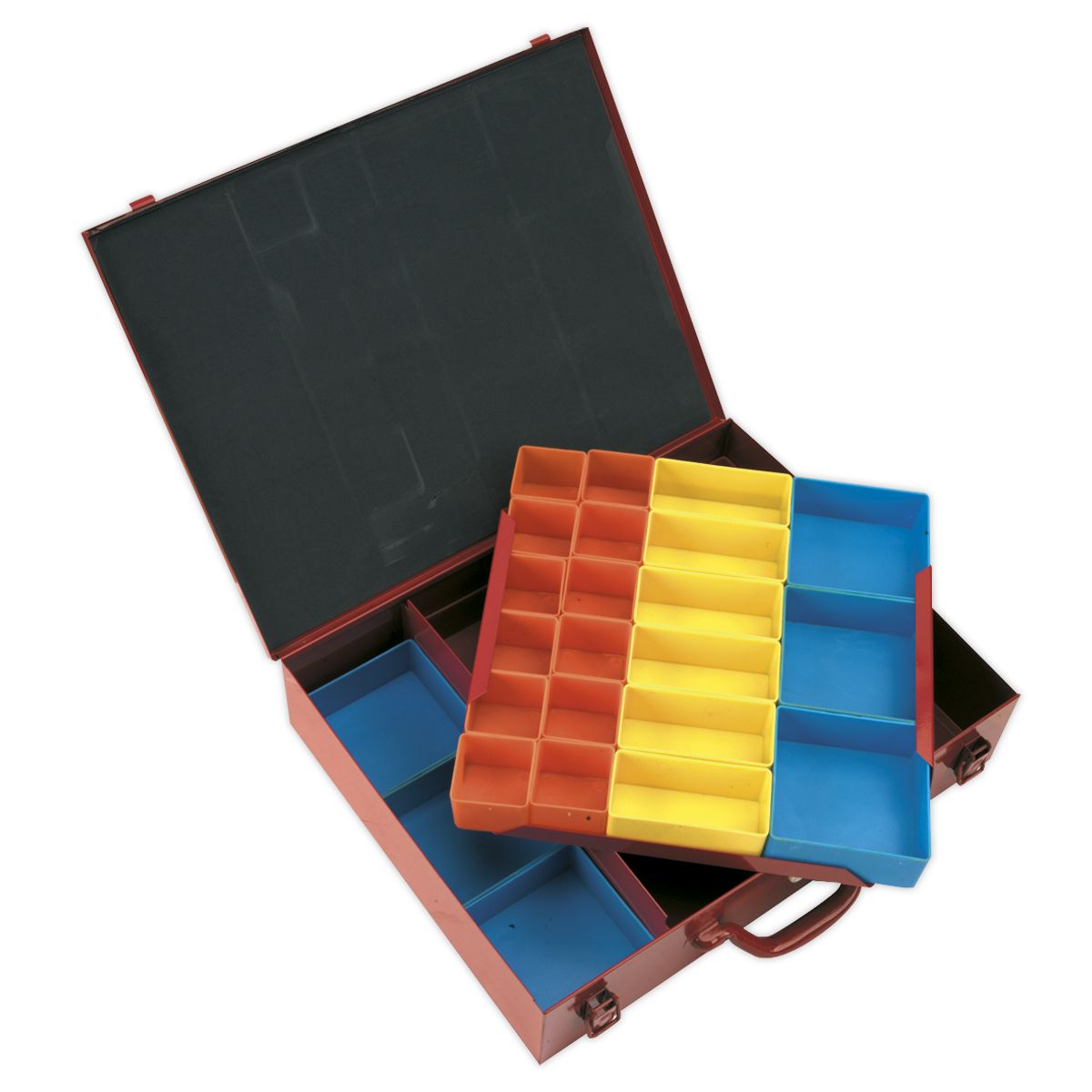 Sealey Metal Case 2-Layer with 27 Storage Bins - Image 1