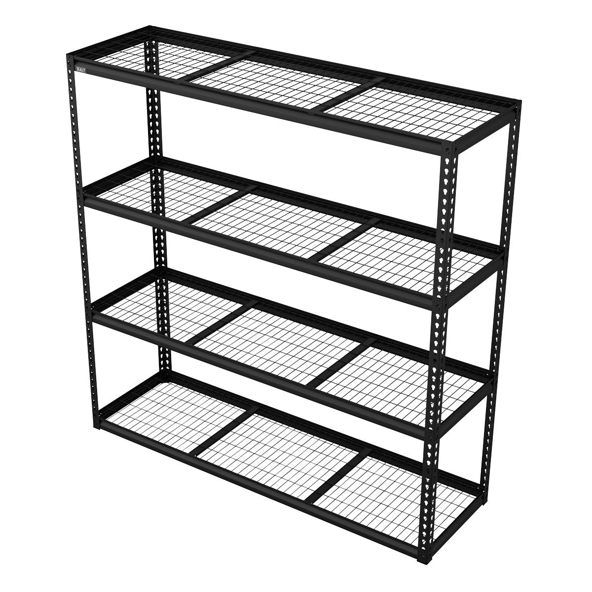 Sealey Heavy-Duty Modular Racking Unit with 4 Mesh Shelves 300kg Capacity Per Level 1820mm - Image 4