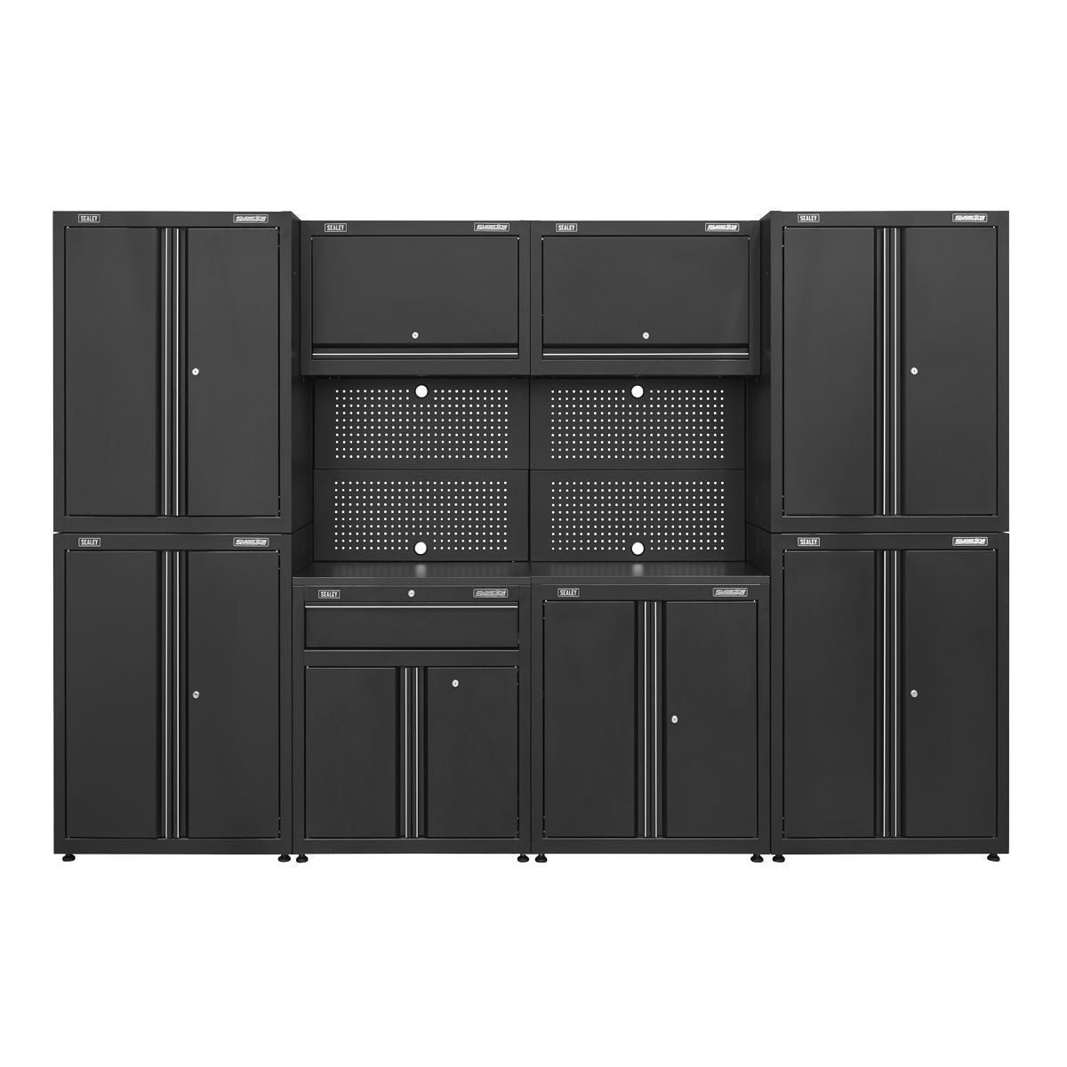 Sealey Superline PRO Rapid-Fit Modular Garage Storage System 3.1m - Image 1