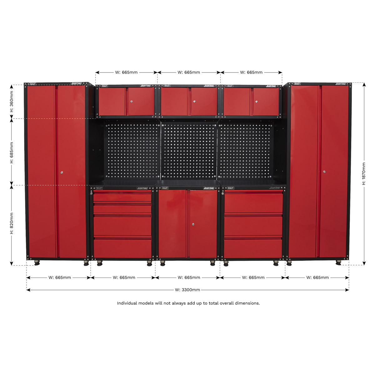 American PRO Storage System 3.3m APMS80COMBO1
