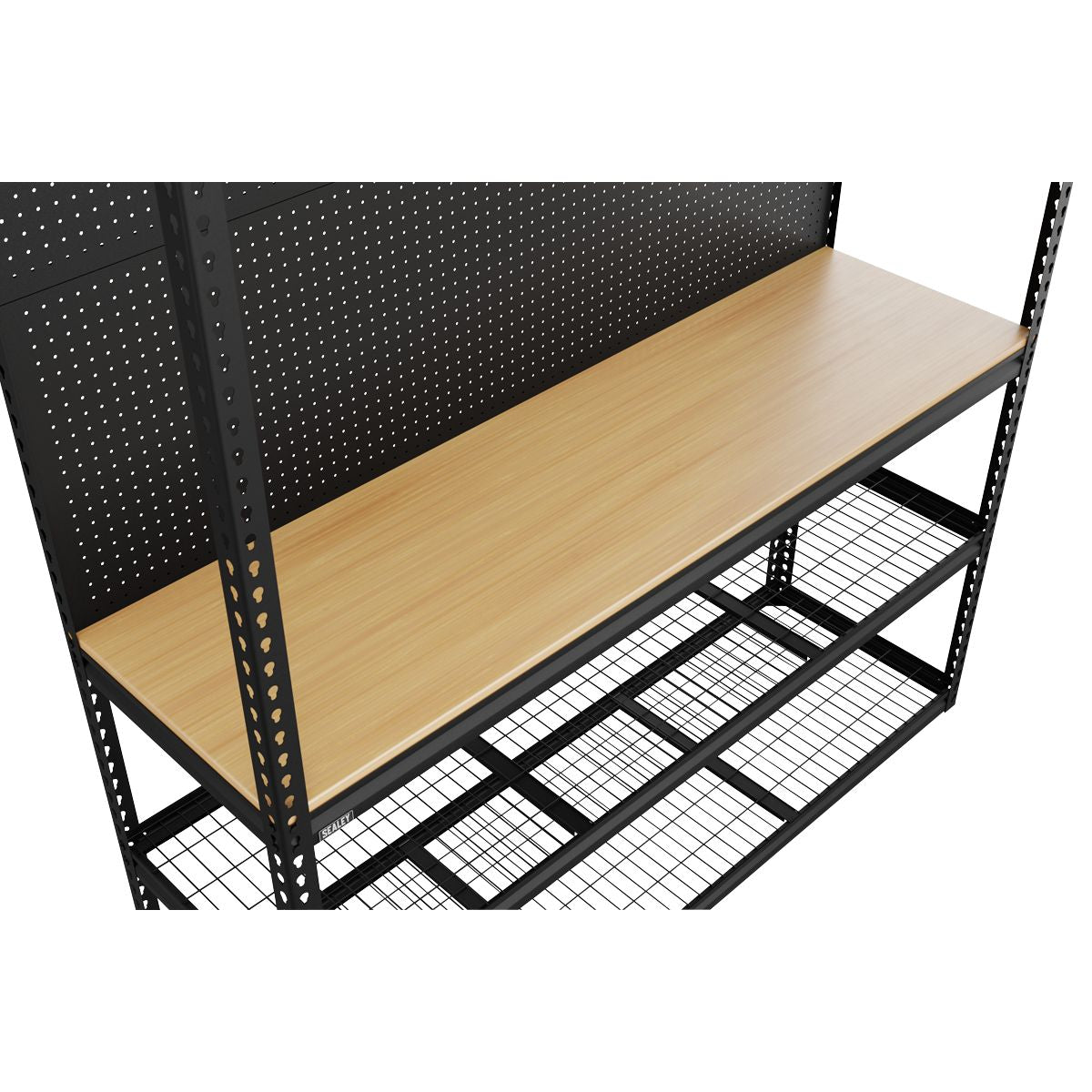 Sealey Heavy-Duty Modular Workbench with Racking & Pegboard 1820mm 300kg Capacity Per Level - Image 4