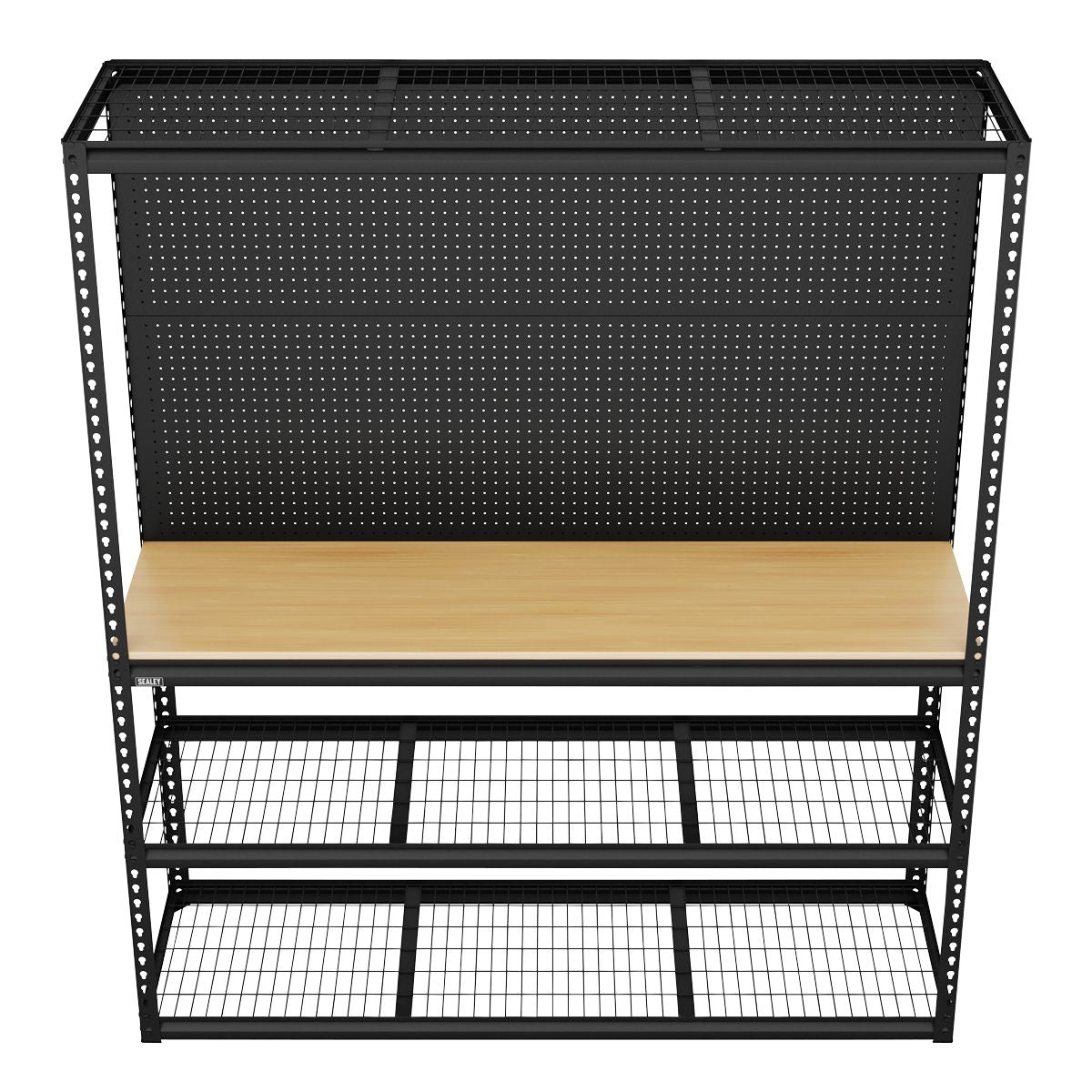 Sealey Heavy-Duty Modular Workbench with Racking & Pegboard 1820mm 300kg Capacity Per Level - Image 6