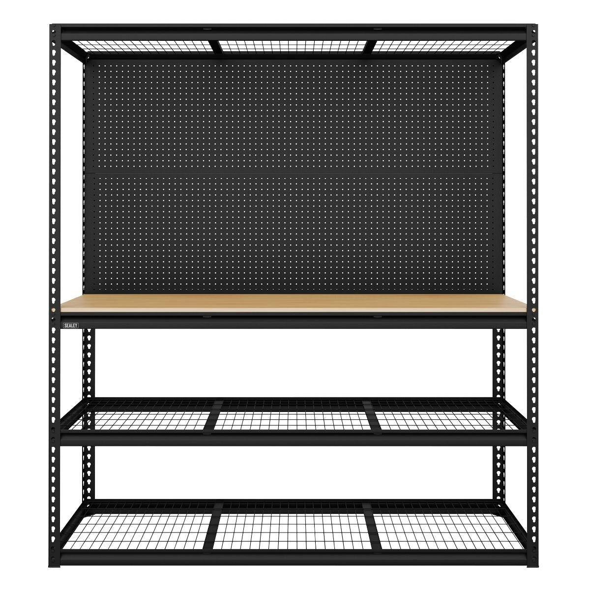 Sealey Heavy-Duty Modular Workbench with Racking & Pegboard 1820mm 300kg Capacity Per Level - Image 7