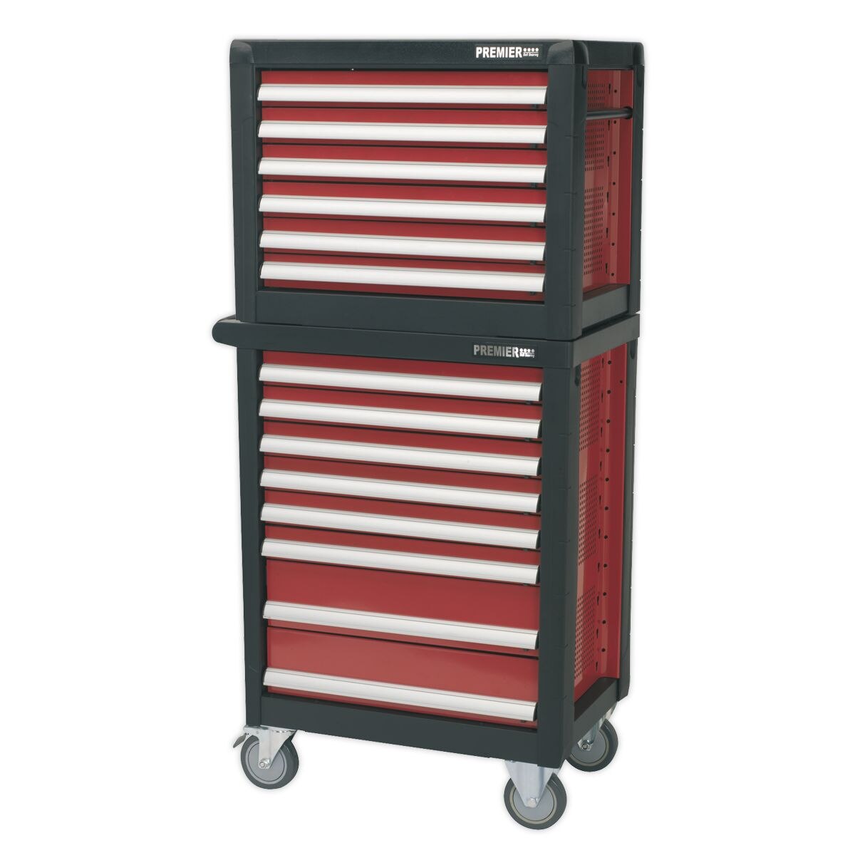 Sealey Premier Topchest & Rollcab Combination 14 Drawer with 1233pc Tool Kit - Image 2