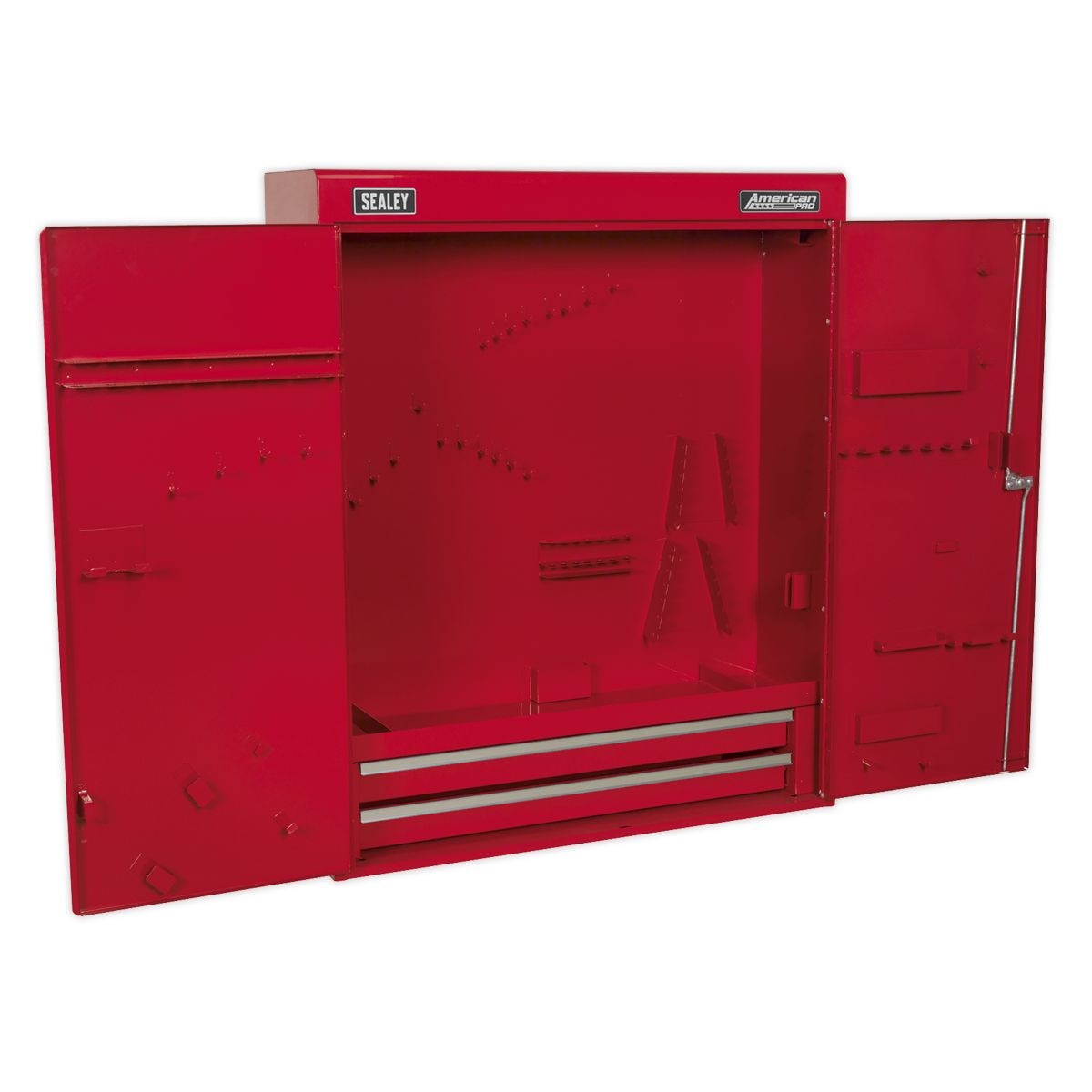 Sealey American PRO Wall Mounting Tool Cabinet with 2 Drawers - Image 1