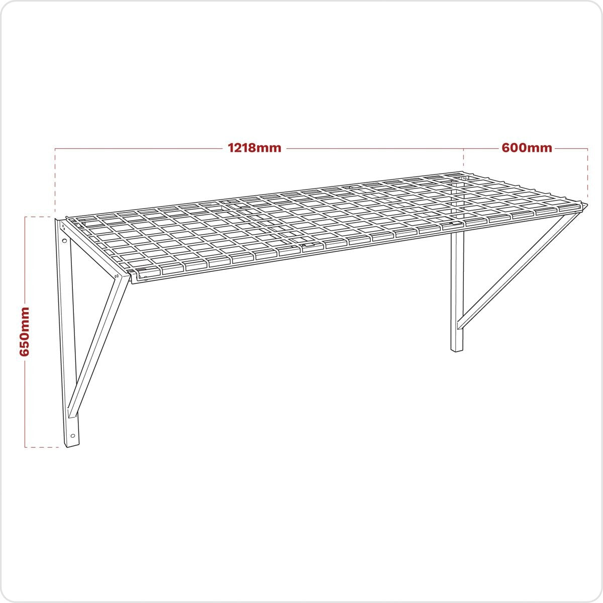 Sealey Superline PRO Heavy-Duty Wall Mounting Storage Rack - Image 3