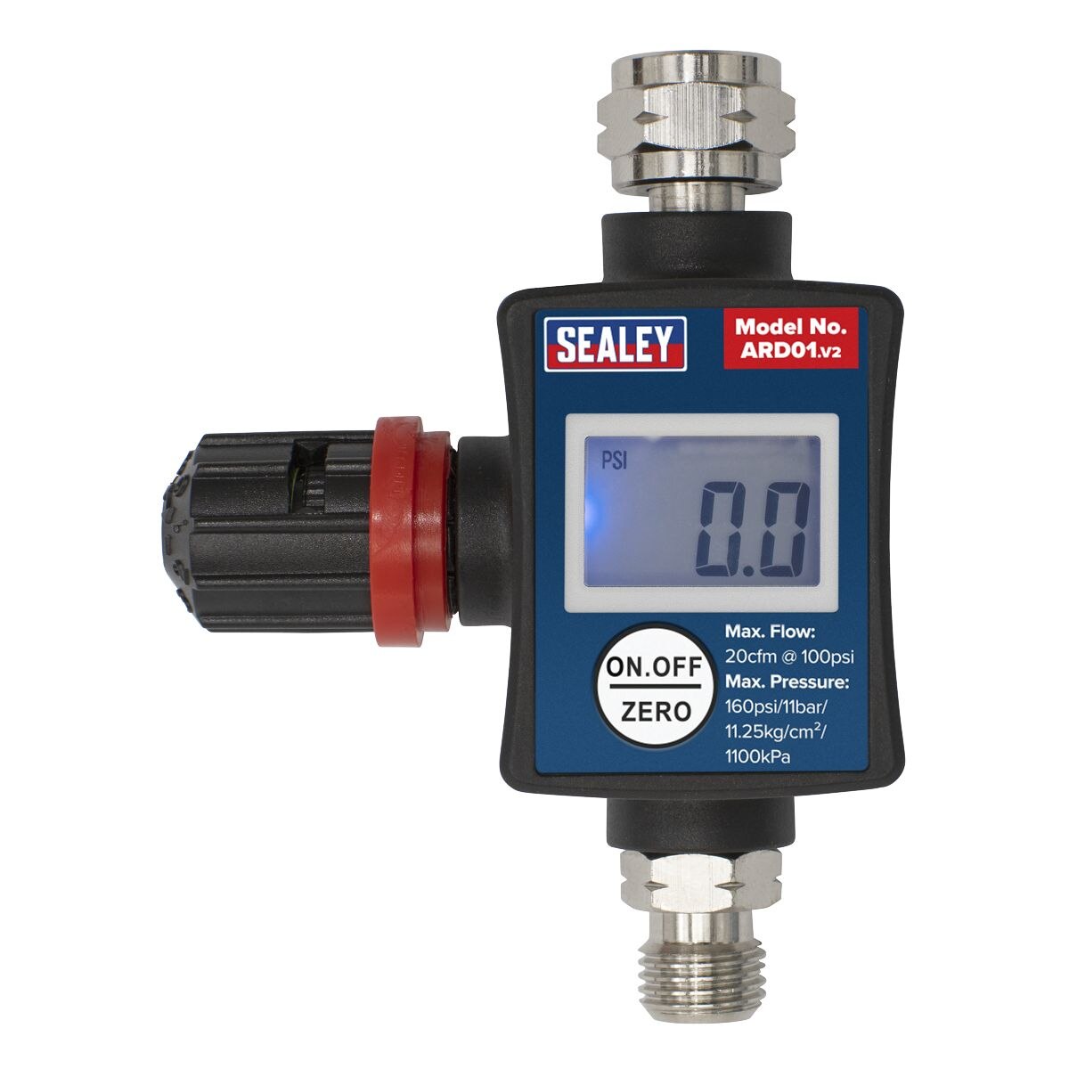 Sealey On-Gun Digital Pressure Regulator/Gauge - Image 3