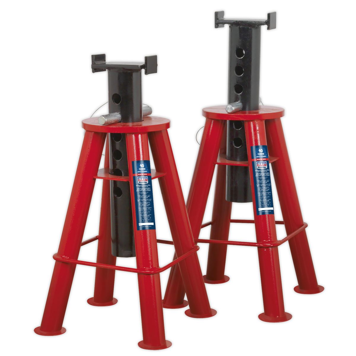 Sealey Premier Axle Stands (Pair) 10 Tonne Capacity per Stand - Image 1