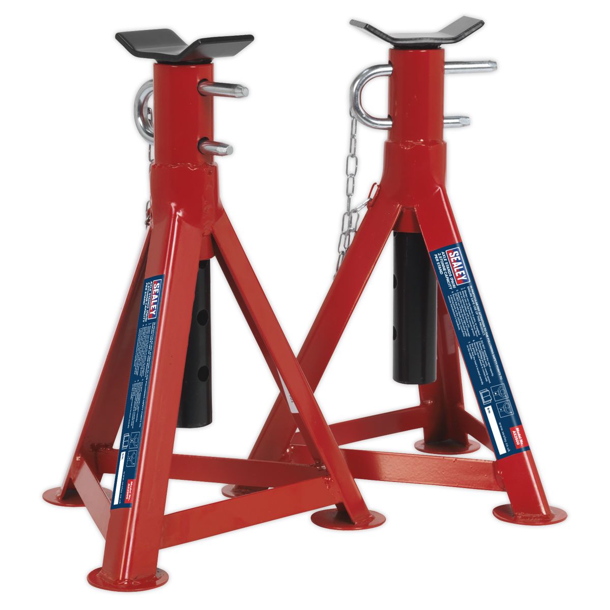 Sealey Premier Axle Stands (Pair) 2.5 Tonne Capacity per Stand - Image 3