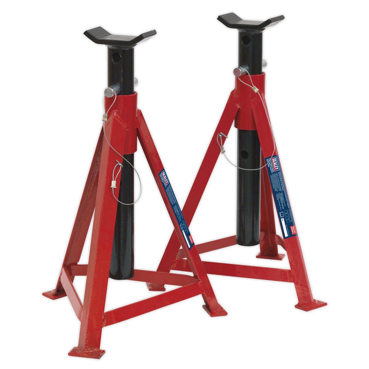 Sealey Premier Axle Stands (Pair) 2.5 Tonne Capacity per Stand Medium Height - Image 3