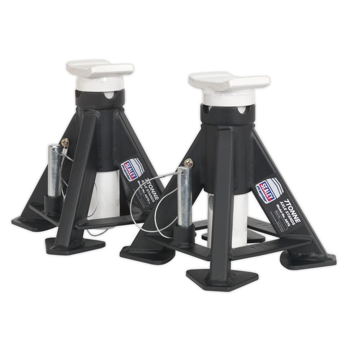 Sealey Premier Short Axle Stands (Pair) 7 Tonne Capacity per Stand - Image 4