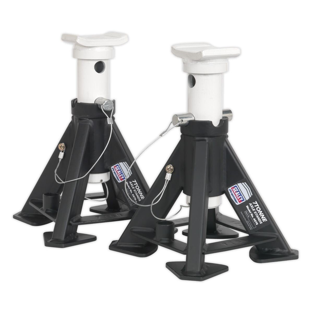 Sealey Premier Short Axle Stands (Pair) 7 Tonne Capacity per Stand - Image 5