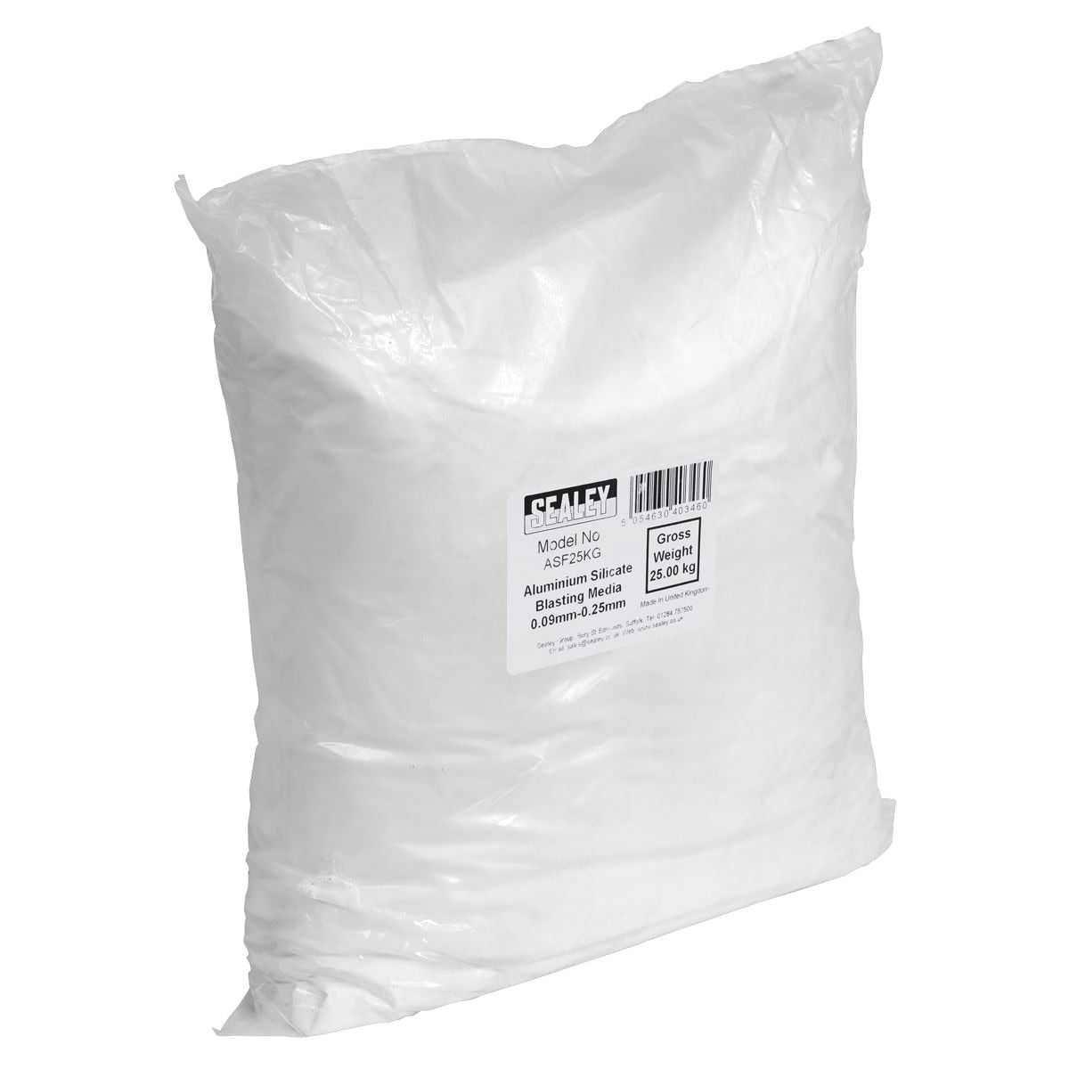 Sealey Aluminium Silicate Blasting Media 0.09mm-0.25mm - Image 1