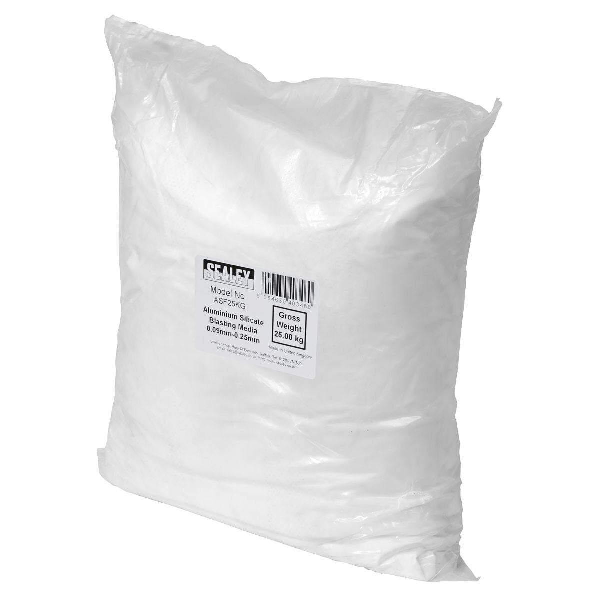 Sealey Aluminium Silicate Blasting Media 0.09mm-0.25mm - Image 2
