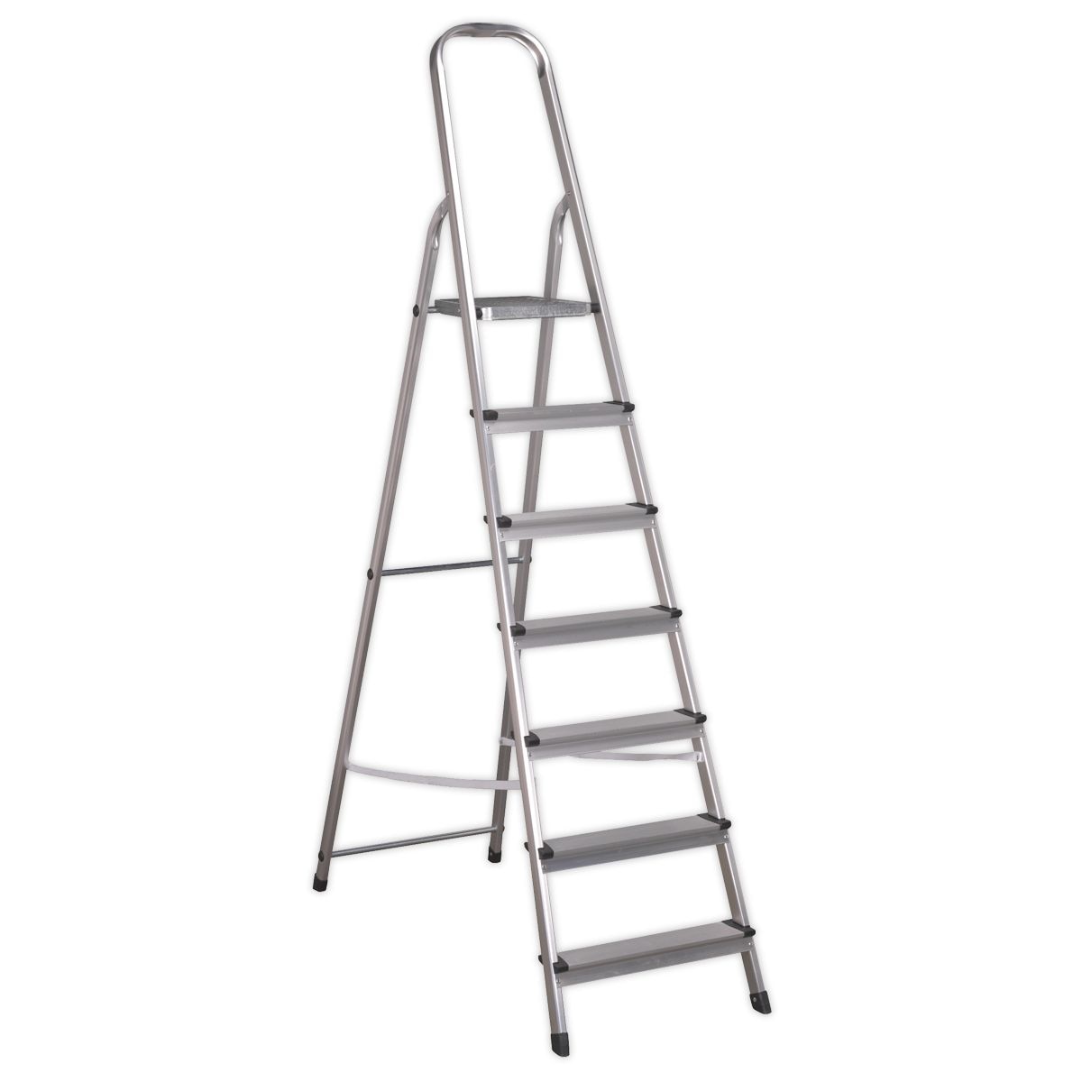 Sealey Step Ladder 7-Tread Aluminium - BS EN 131 - Image 1