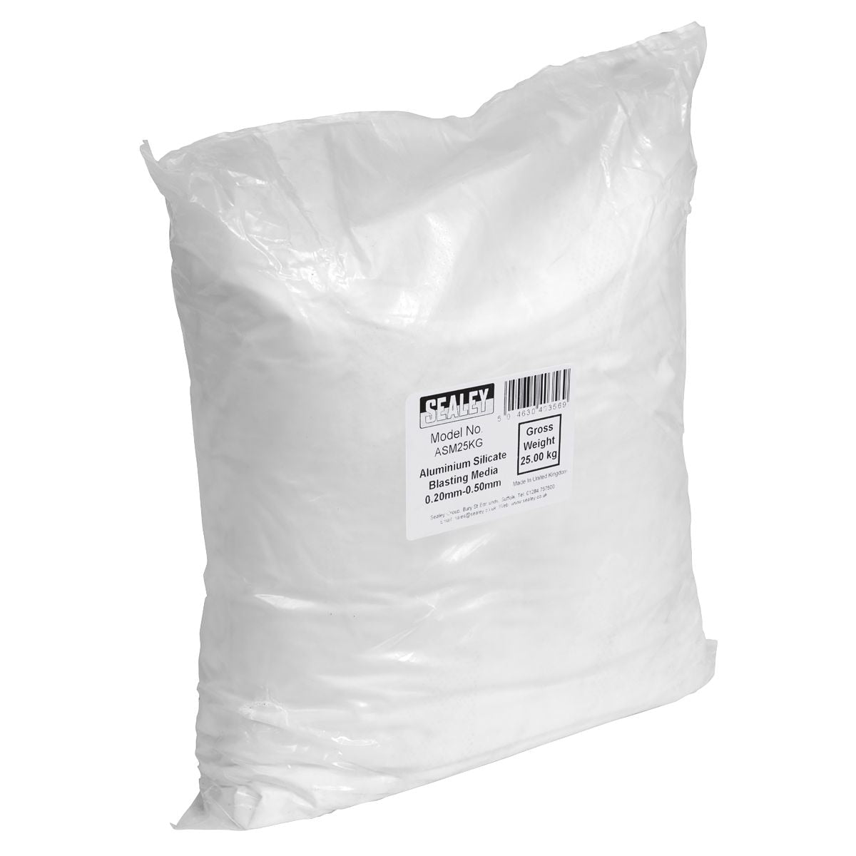 Sealey Aluminium Silicate Blasting Media 0.20-0.50mm - Image 1