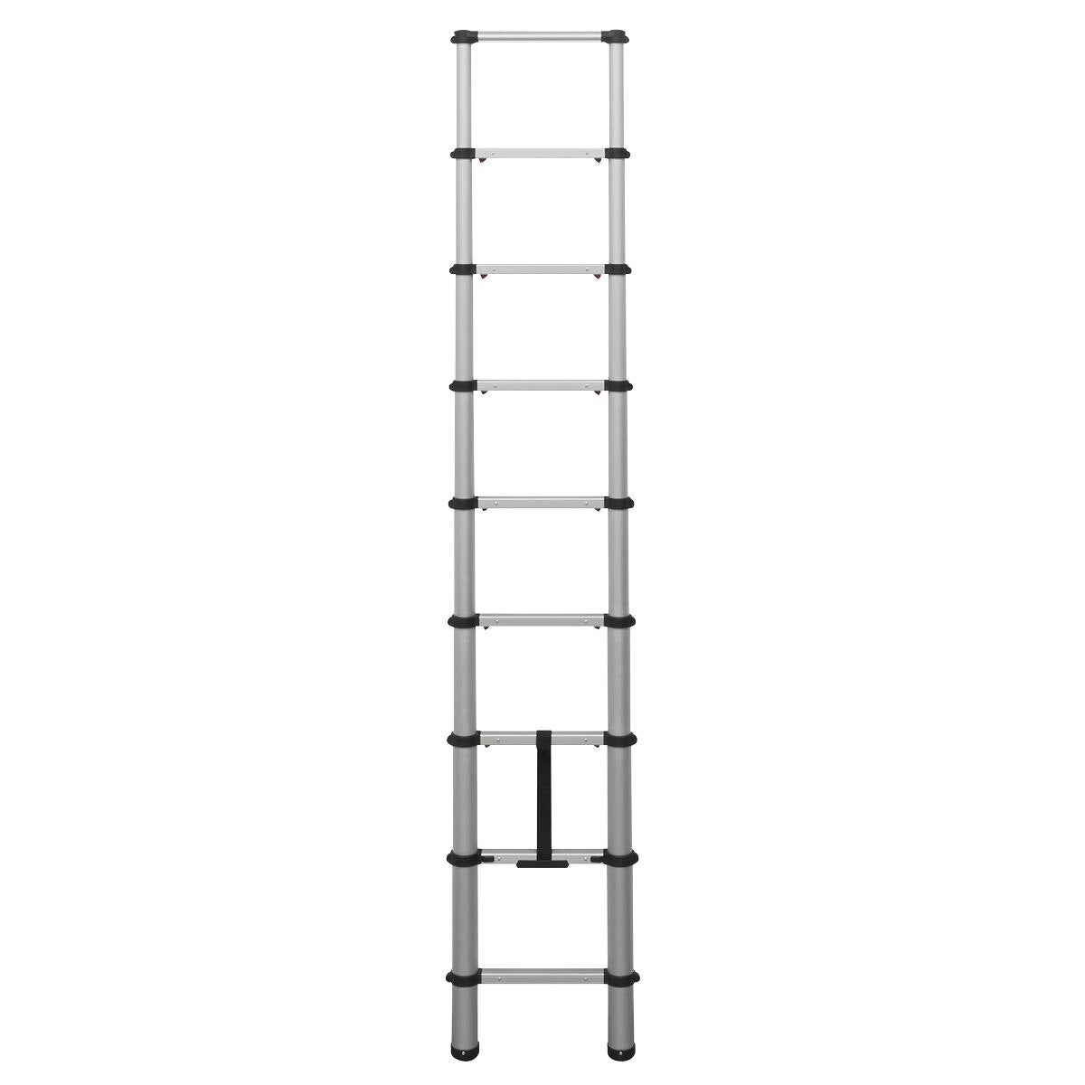 Sealey Telescopic Ladder 9-Tread Aluminium - BS EN 131 - Image 3