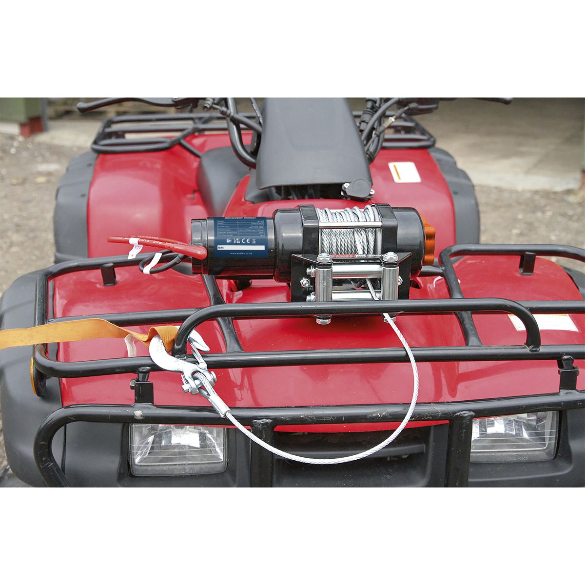 Sealey ATV/Quad Recovery Winch 2040kg (4500lb) Line Pull 12V - Image 6