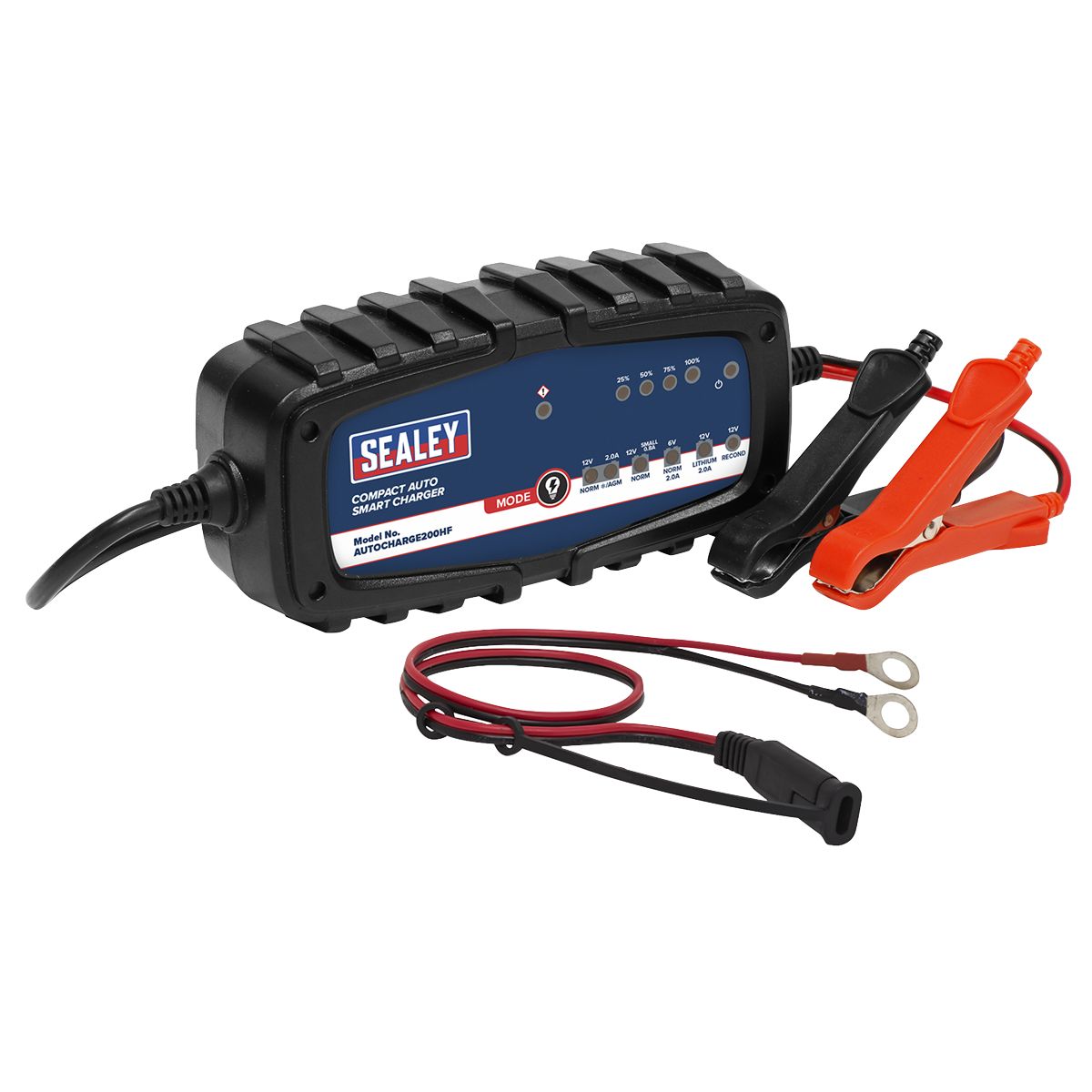 Sealey 6/12V Compact Auto Smart Charger & Maintainer 2A - Image 1