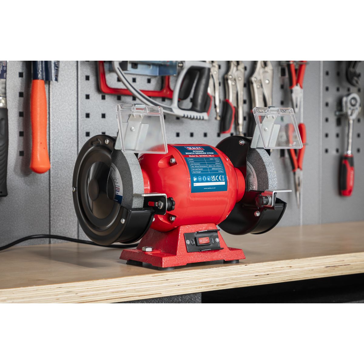 Sealey 150mm Bench Grinder 370W/230V - Image 3