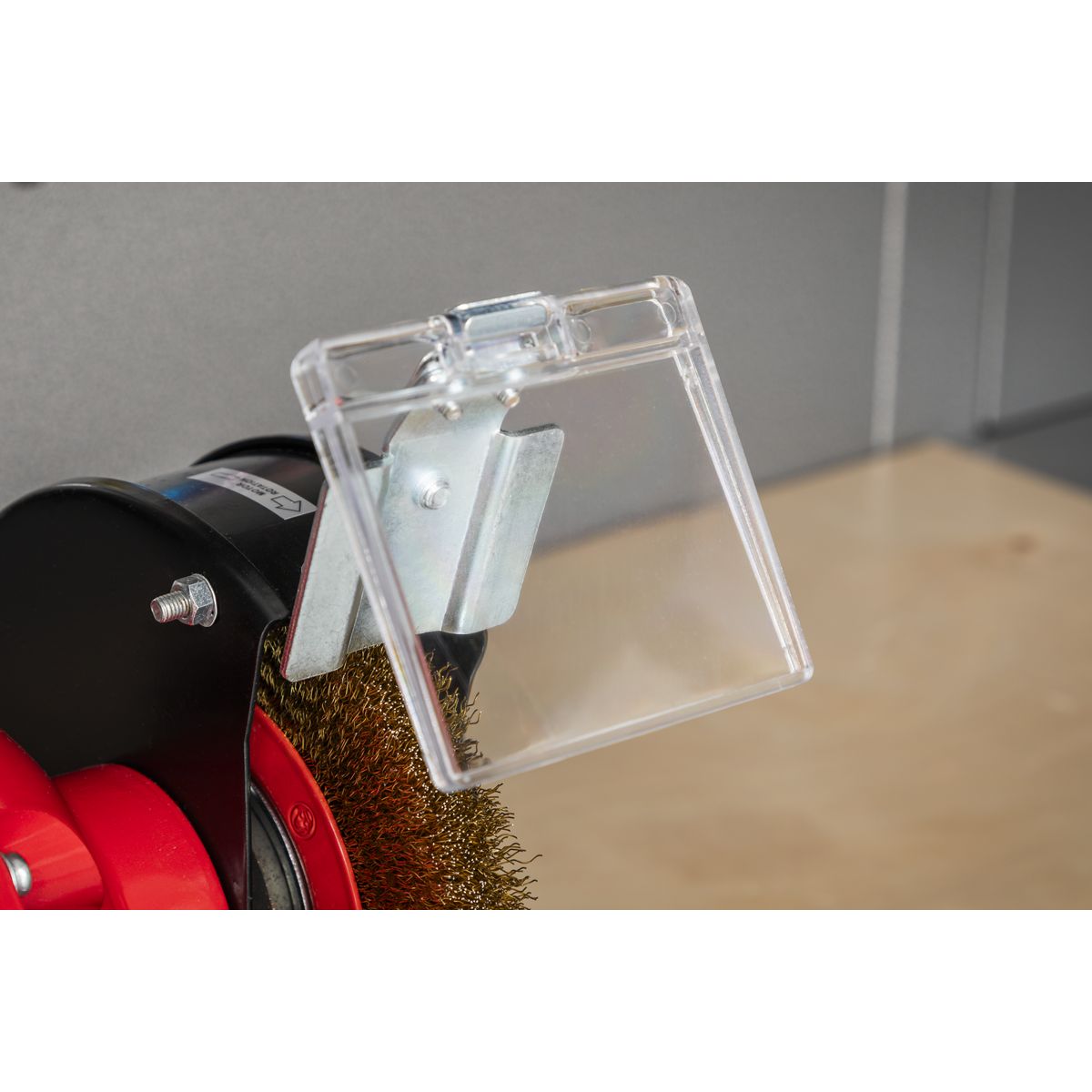 Sealey 150mm Bench Grinder with Wire Wheel 370W/230V - Image 3