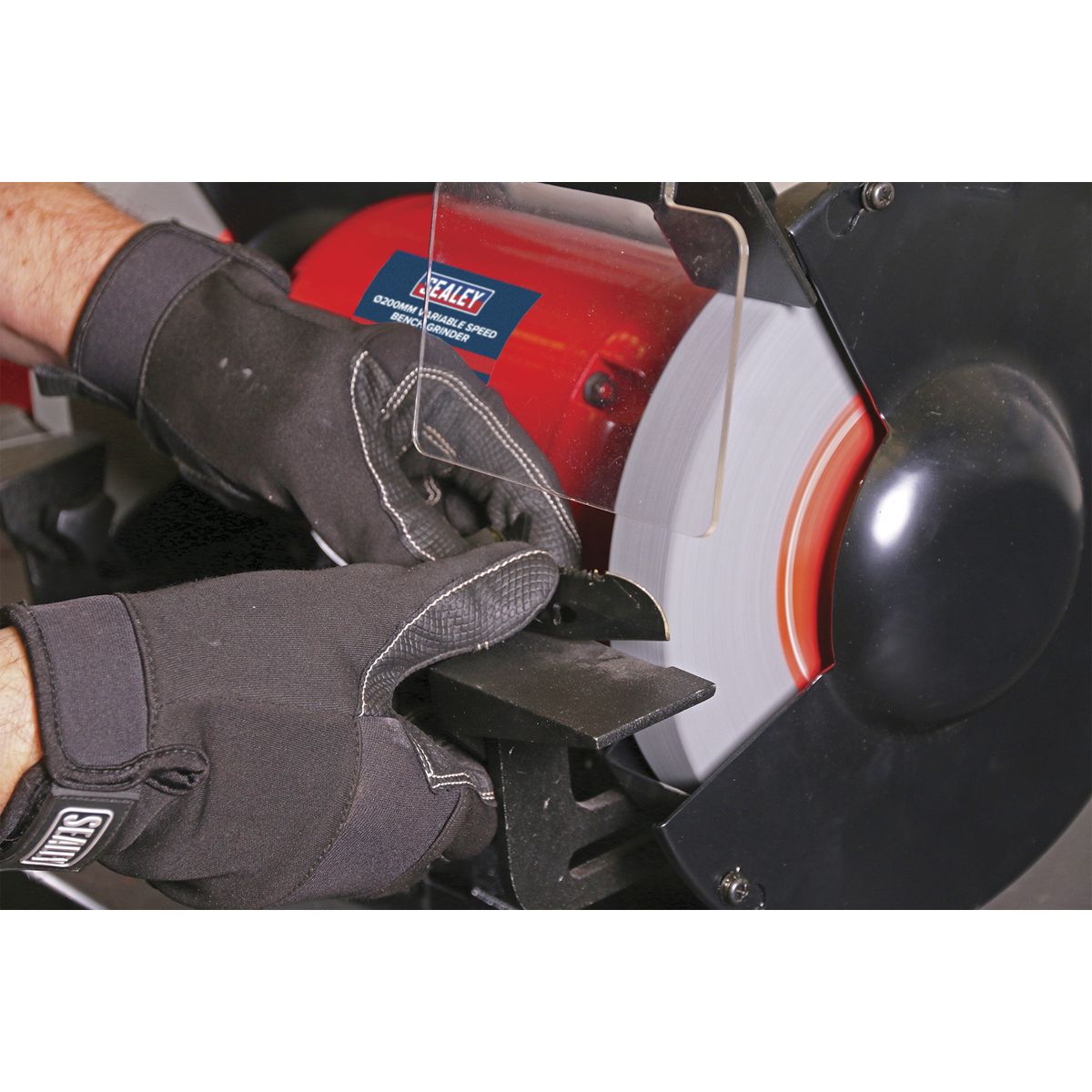 Sealey 200mm Bench Grinder with Variable Speed 550W/230V - Image 3