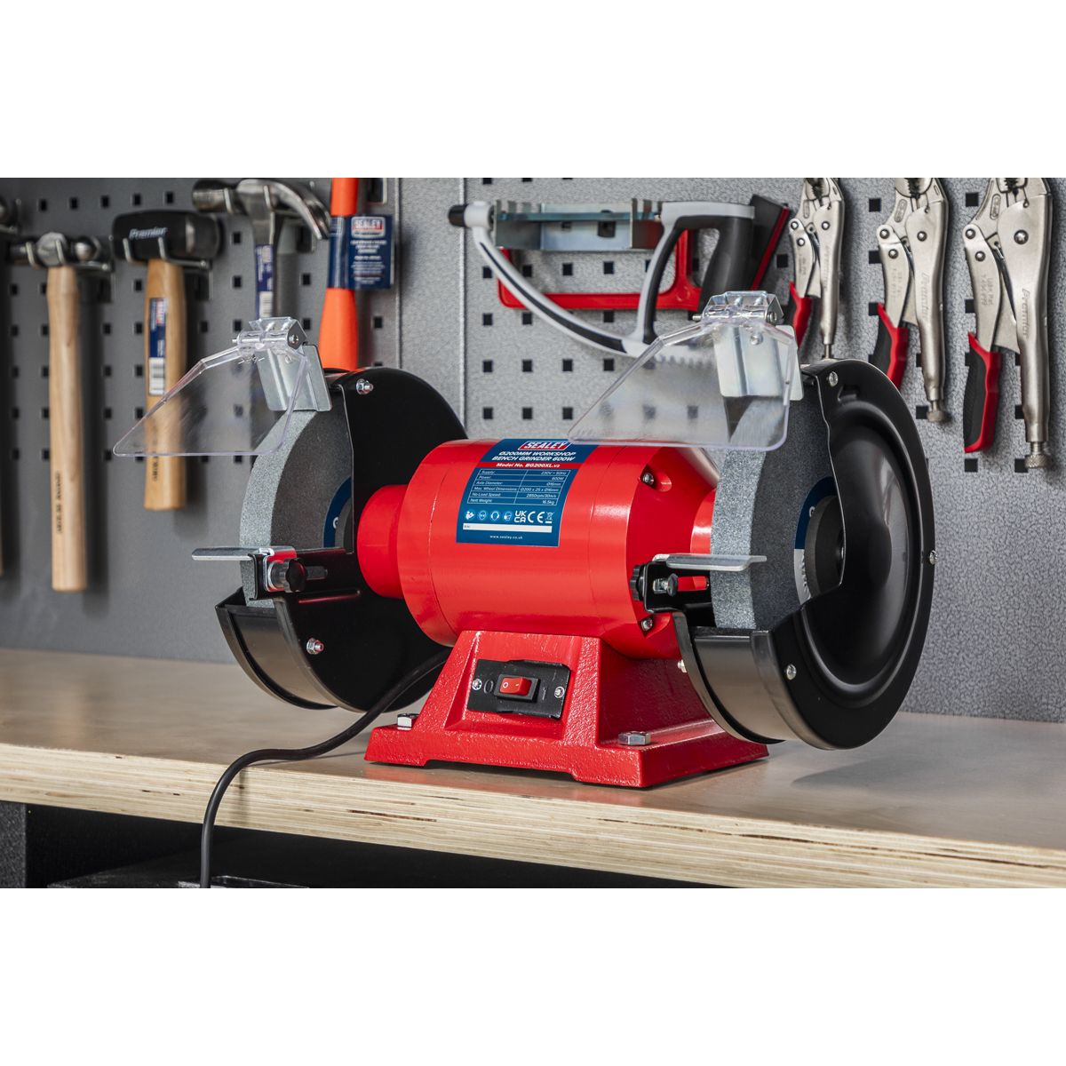 Sealey 200mm Bench Grinder 600W/230V - Image 9