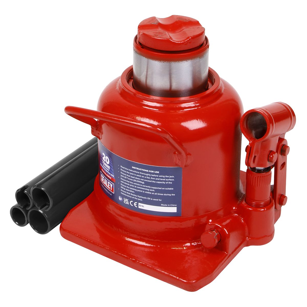 Sealey Low Profile Telescopic Bottle Jack 20 Tonne - Image 6