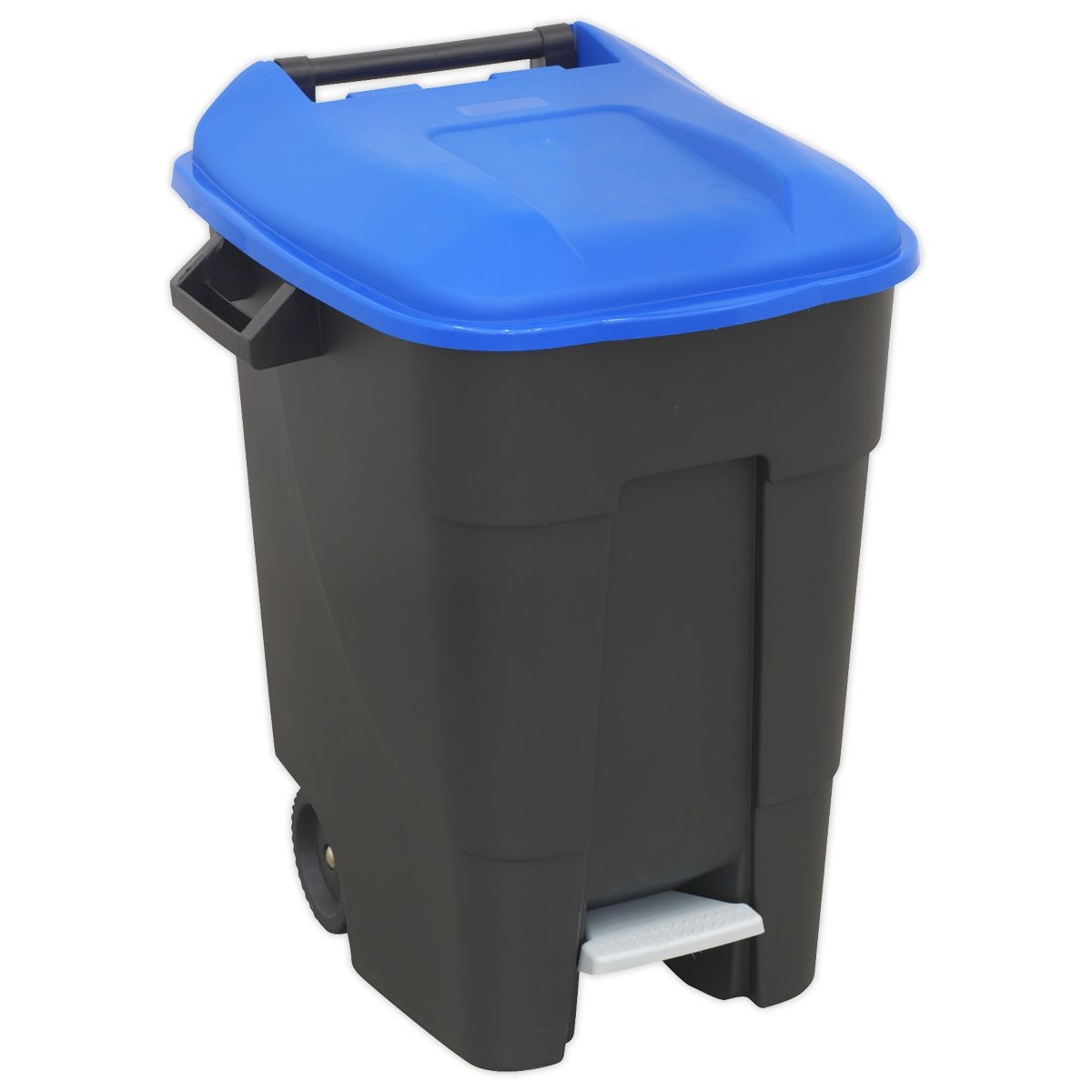 Sealey Refuse/Wheelie Bin with Foot Pedal 100L - Blue - Image 1