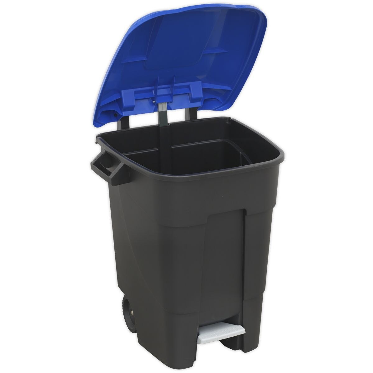 Sealey Refuse/Wheelie Bin with Foot Pedal 100L - Blue - Image 2