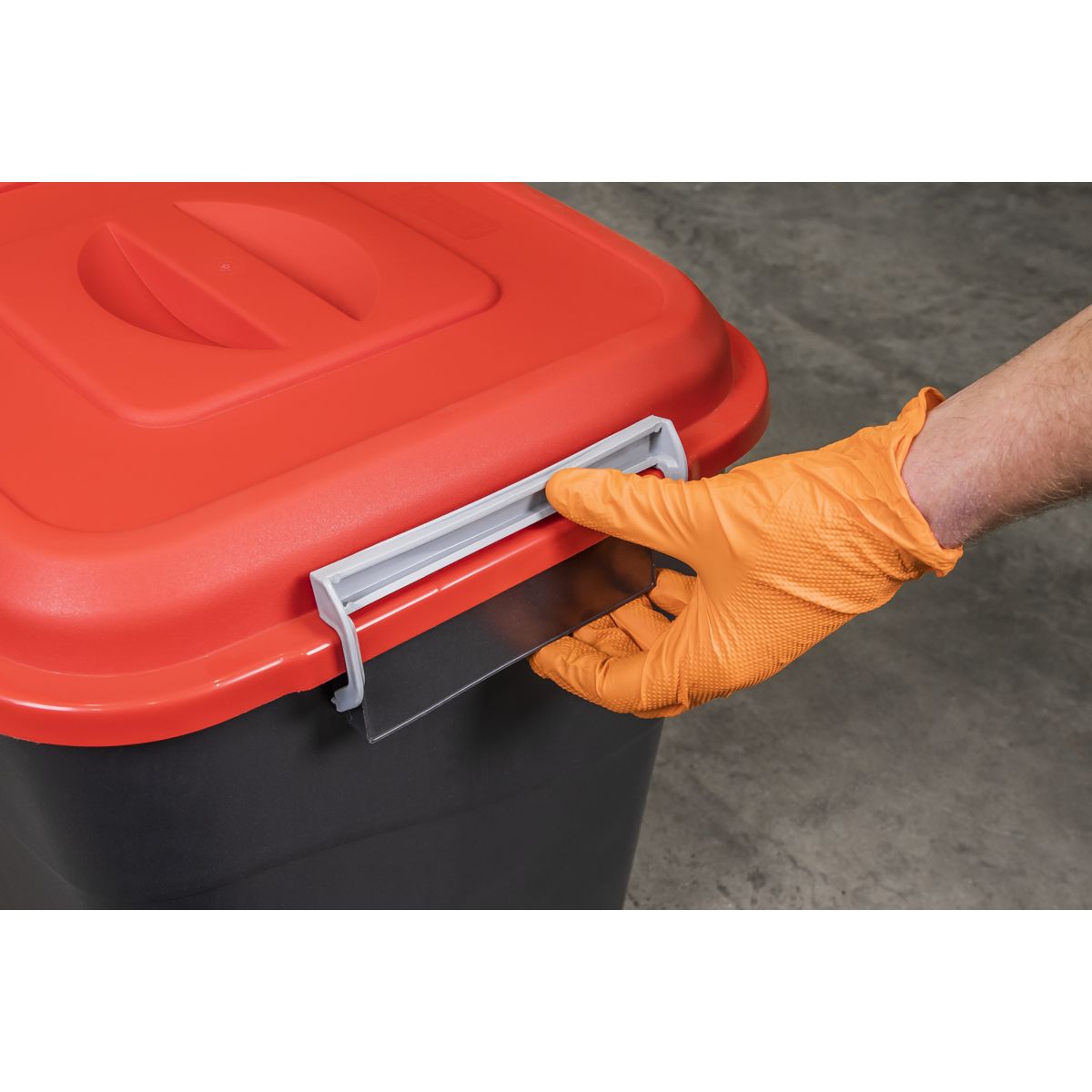 Sealey Refuse/Storage Bin 75L - Red - Image 4