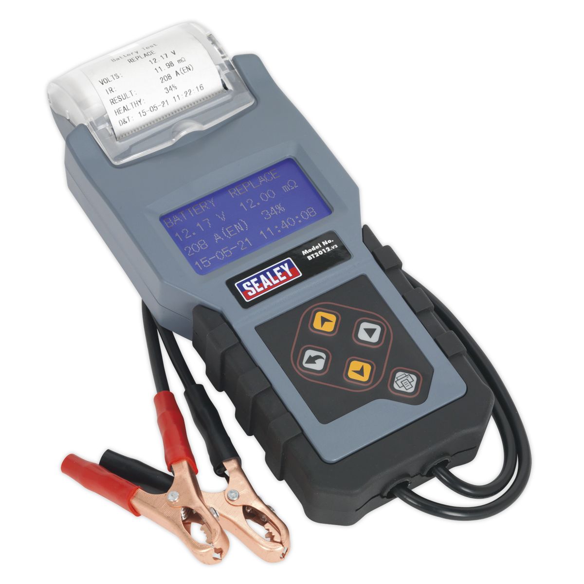 Sealey Digital Battery & Alternator Tester with Printer 12V - Image 1