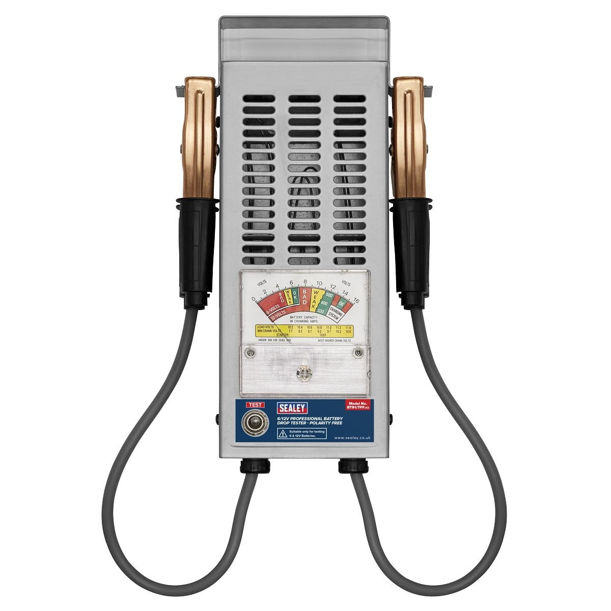 Sealey Polarity Free Professional Battery Drop Tester 6/12V - Image 3