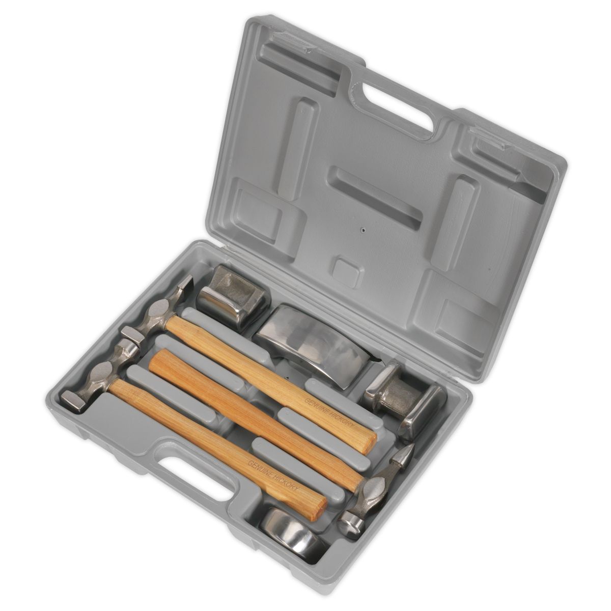 Sealey Drop-Forged Panel Beating Set with Hickory Shafts 7pc - Image 3
