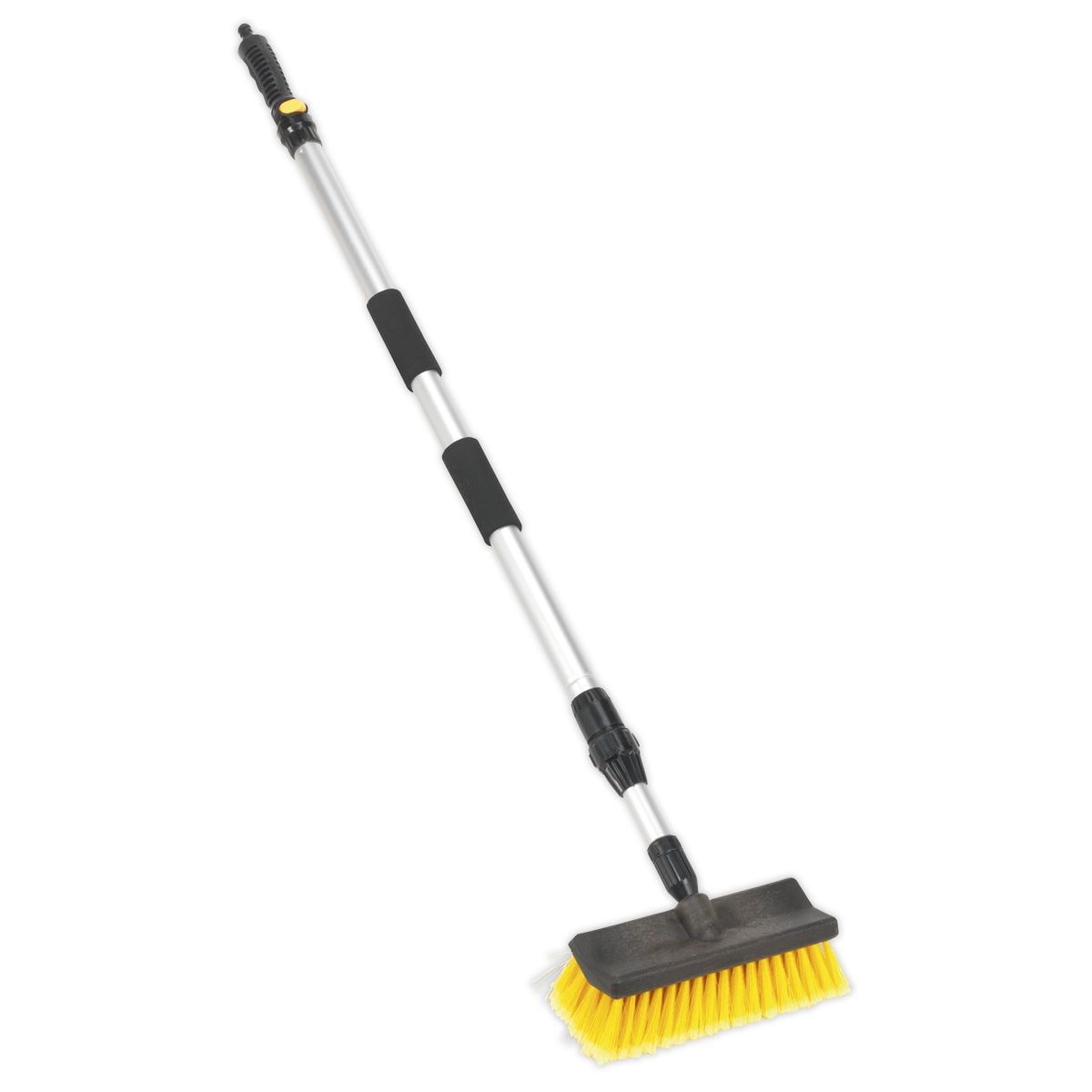 Sealey Large Angled Flo-Thru Brush with 1.7m Telescopic Handle - Image 1