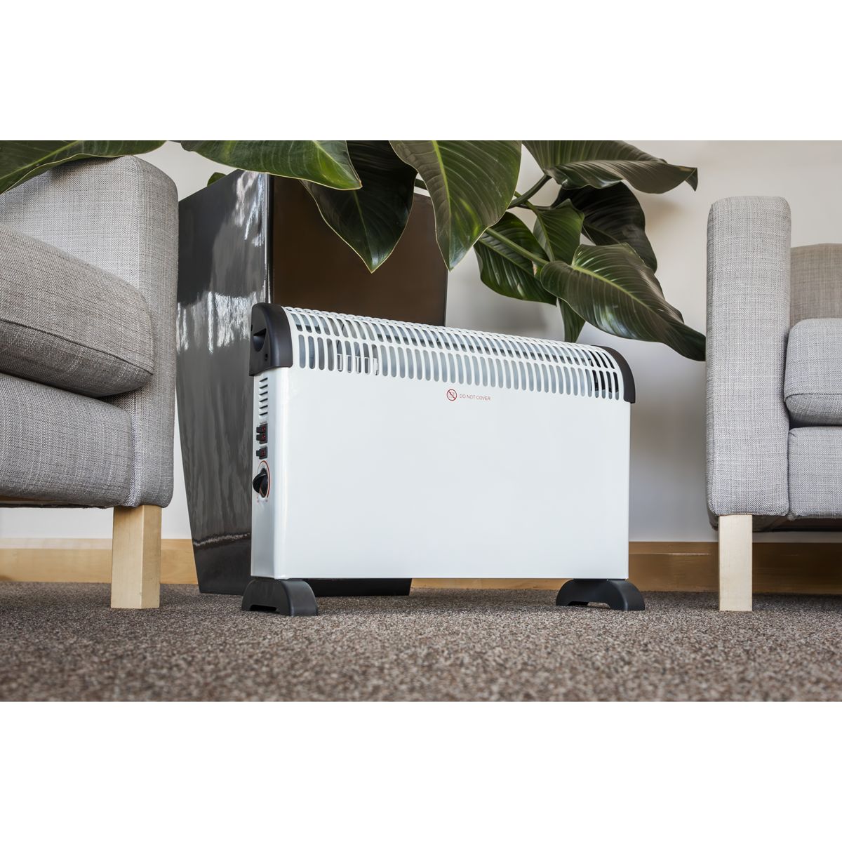 Sealey Convector Heater with 3 Heat Settings Thermostat & Turbo Fan 2000W - Image 7