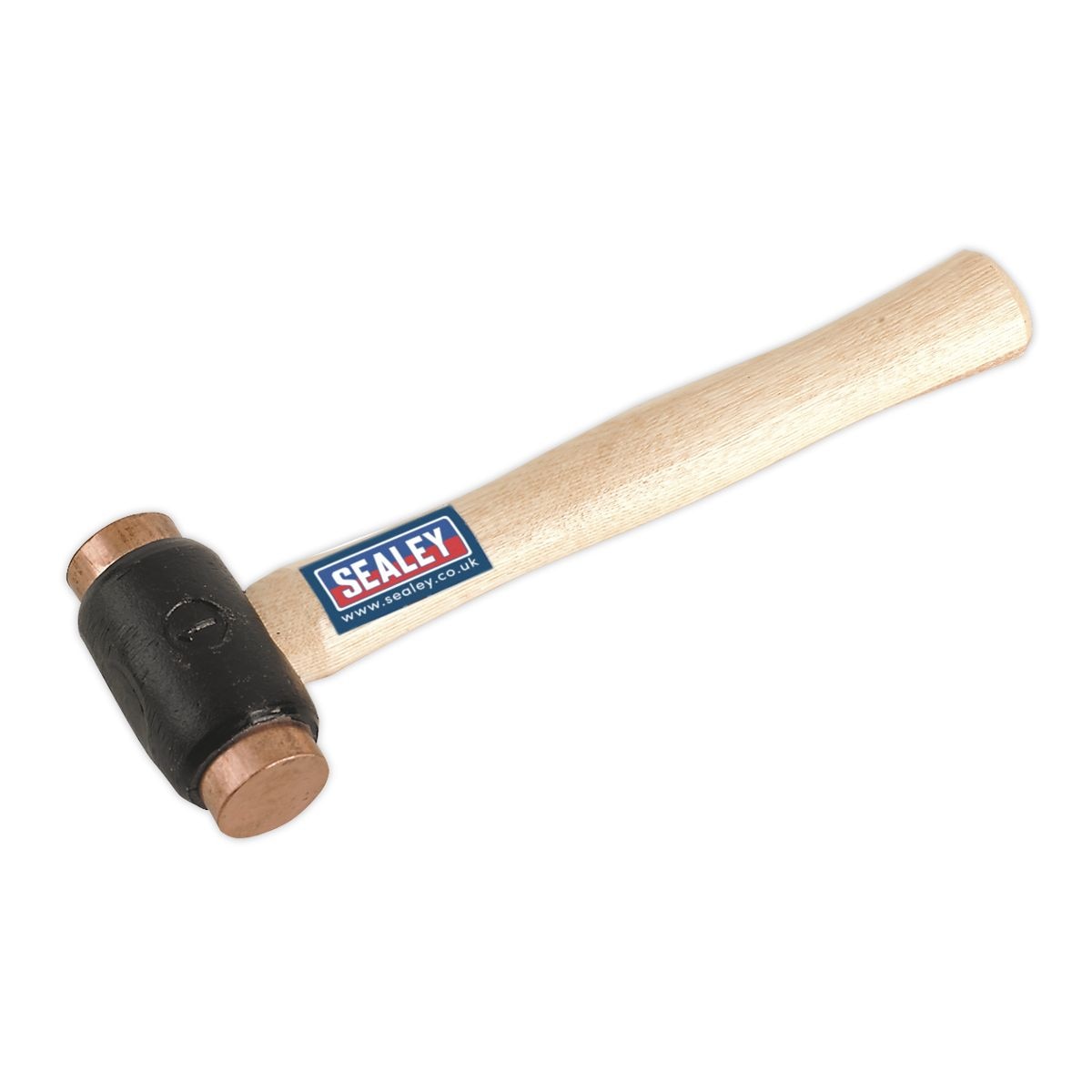 Sealey Premier Copper Faced Hammer with Hickory Shaft 1.75lb - Image 1