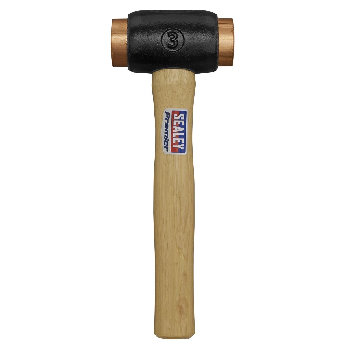 Sealey Premier Copper Faced Hammer with Hickory Shaft 4.3lb - Image 2