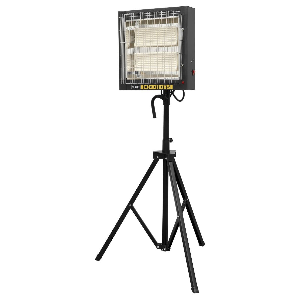 Sealey Ceramic Heater with Tripod Stand 1.2/2.4kW, 110V - Image 4