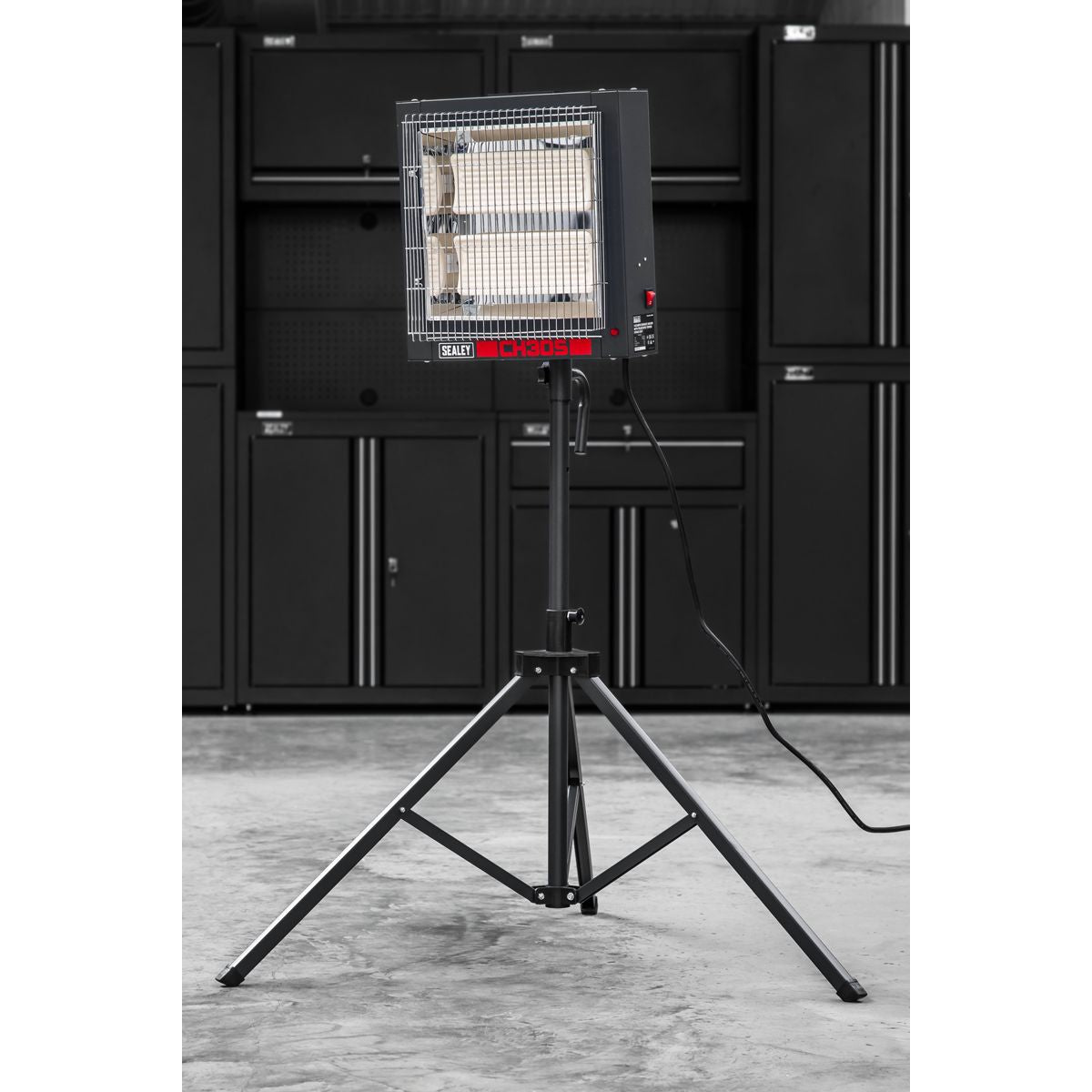 Sealey Ceramic Heater with Tripod Stand 1.4/2.8kW, 230V - Image 7