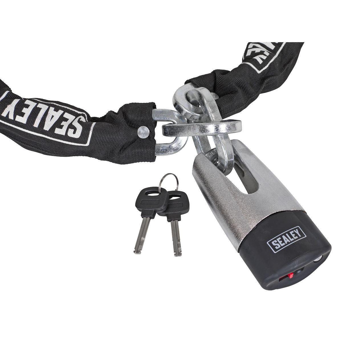 Sealey Motorcycle Chain & Disc Lock 10.5 x 10.5 x 1500mm 4* ART Approved - Image 3