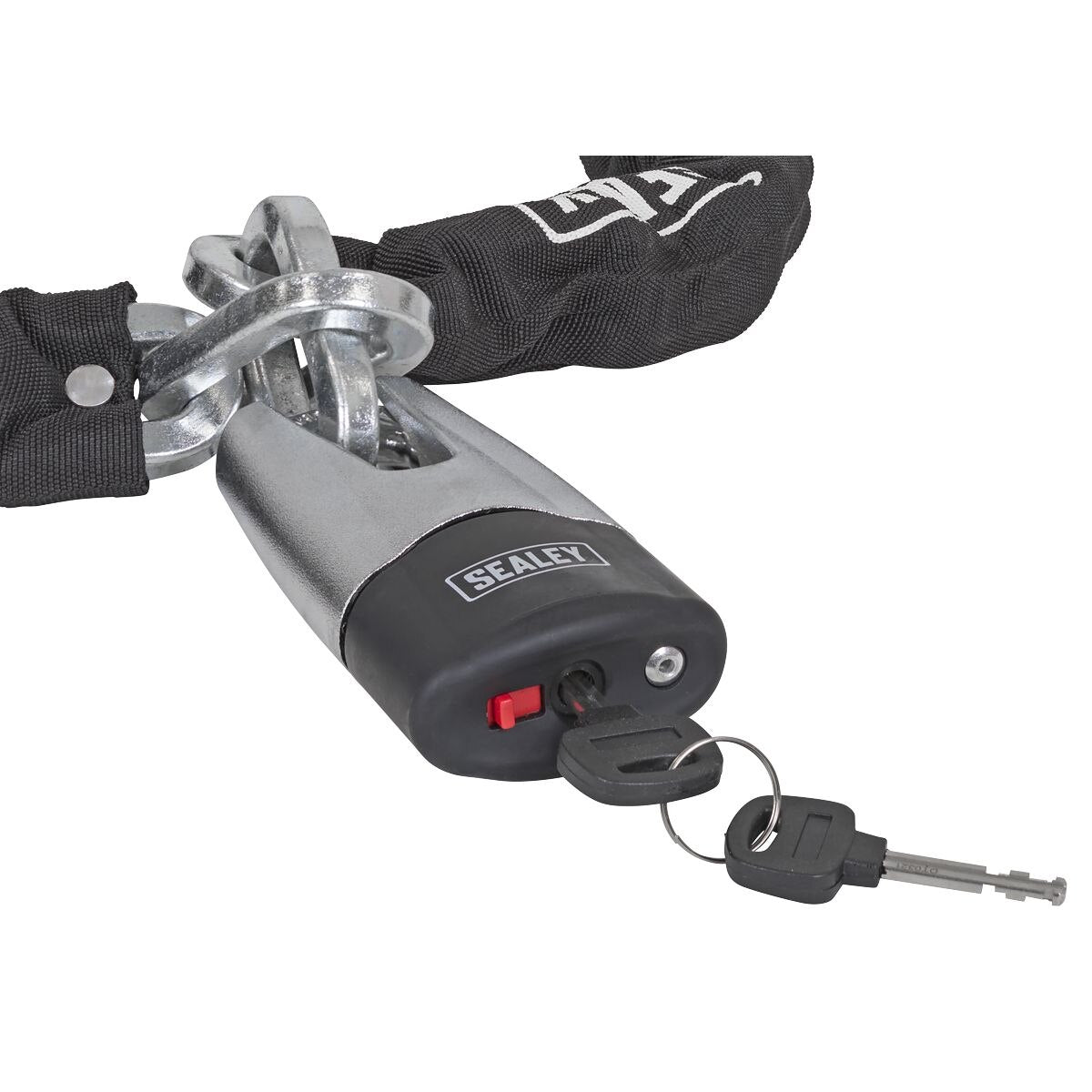 Sealey Motorcycle Chain & Disc Lock 10.5 x 10.5 x 1500mm 4* ART Approved - Image 4
