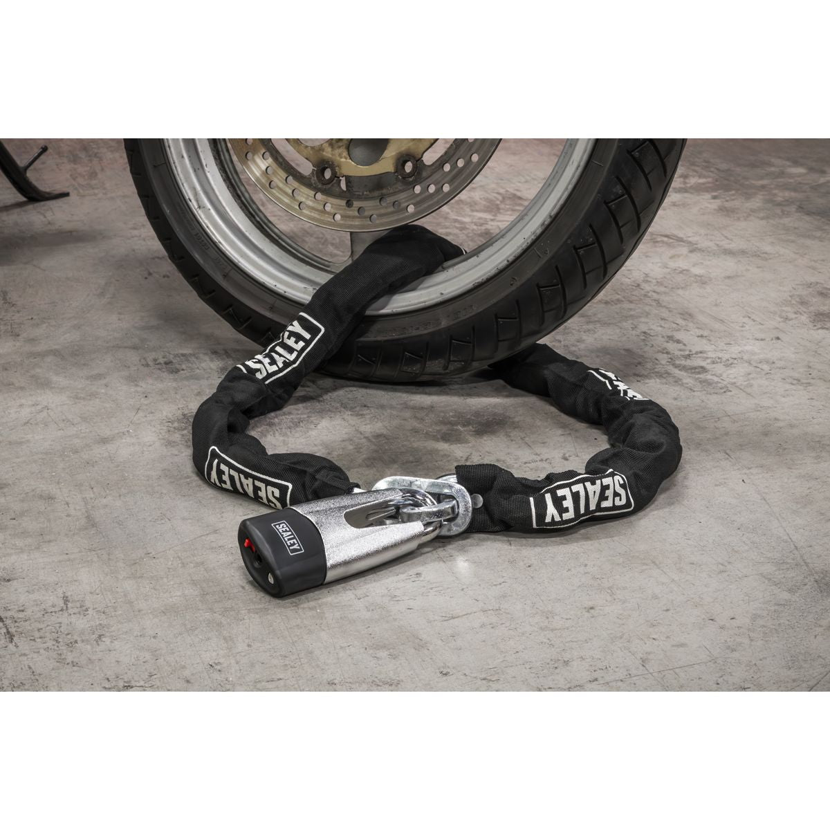 Sealey Motorcycle Chain & Disc Lock 10.5 x 10.5 x 1500mm 4* ART Approved - Image 6