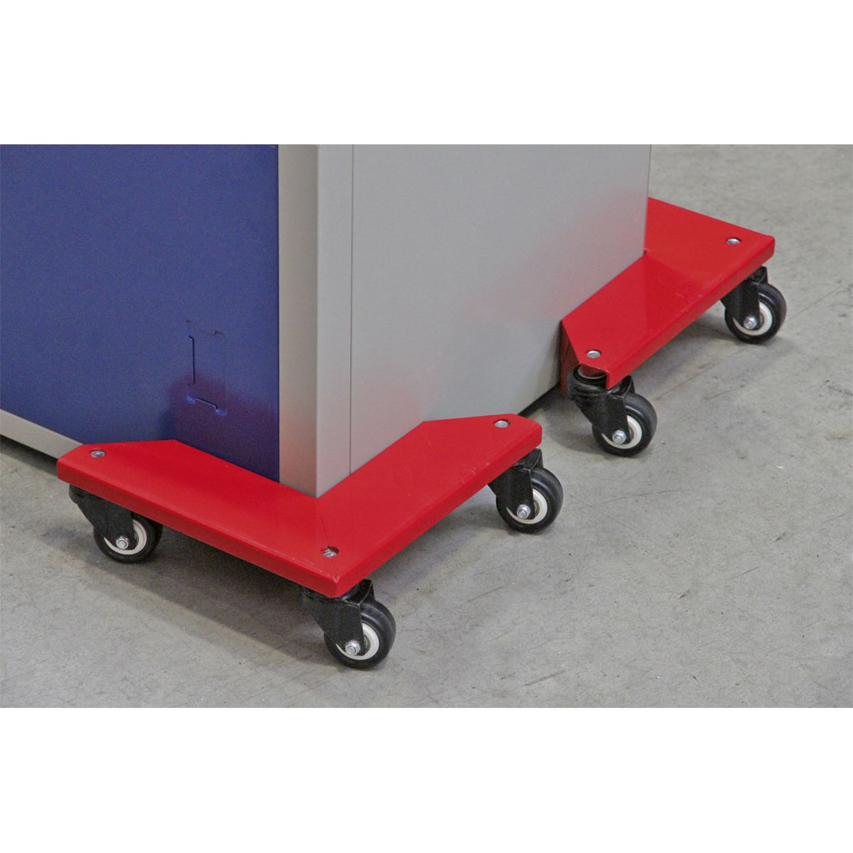 Sealey Corner Transport Dollies 150kg Capacity - Set of 4 - Image 2